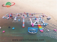 Customize Subic Inflatable Folating Island Water Park