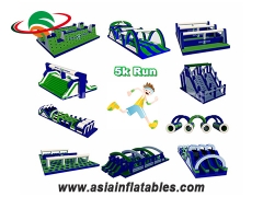 Various Styles Factory Direct Insane Inflatable Obstacle 5k Adult Extreme Sport Inflatable 5k Run For Sale