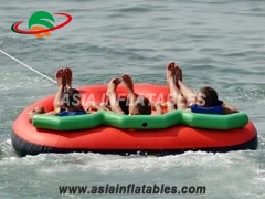 LED Light Inflatable Towable 3 Person Floating Towable Water Ski Tube Raft