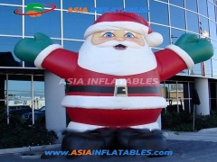 Advertising Decoration Mascots Inflatable Christmas Santas and Balloons Show