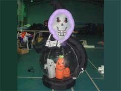 Grim Reaper With Globe Inflatable