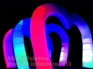 LED Lights Inflatable Stage