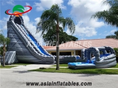 Giant Curve Inflatable Water Slide