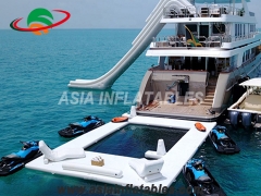 Floating Ocean Swimming Inflatable Pool Yacht