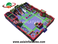 Taman Hiburan Inflatable Obstacle Playground