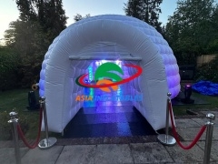 Jualan Panas Khemah Disko Igloo Putih Kembung Kubah Kembung Bar Pesta Khemah Dengan Lampu Led