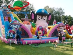 PAW Patrol Fun World Jumping Inflatable Playground Untuk Dijual pengeluar