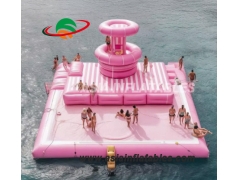 Best Selling Giant Inflatable Water Park Floating Island Platform